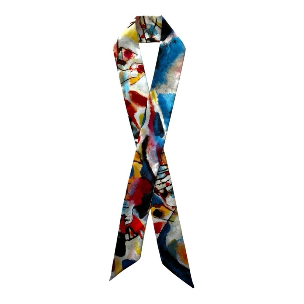 Abstract Multicolor Scarf - Picture 2 of 3